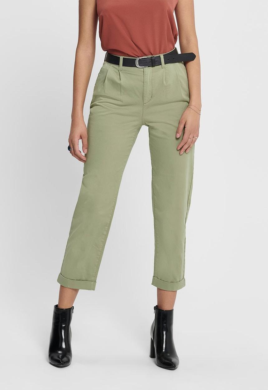 ONLY - Caroline-pina high waist carrot pant - sage