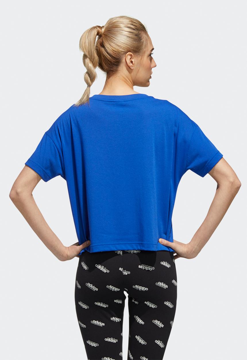 adidas Performance - Farm graphic tee - royal blue & white