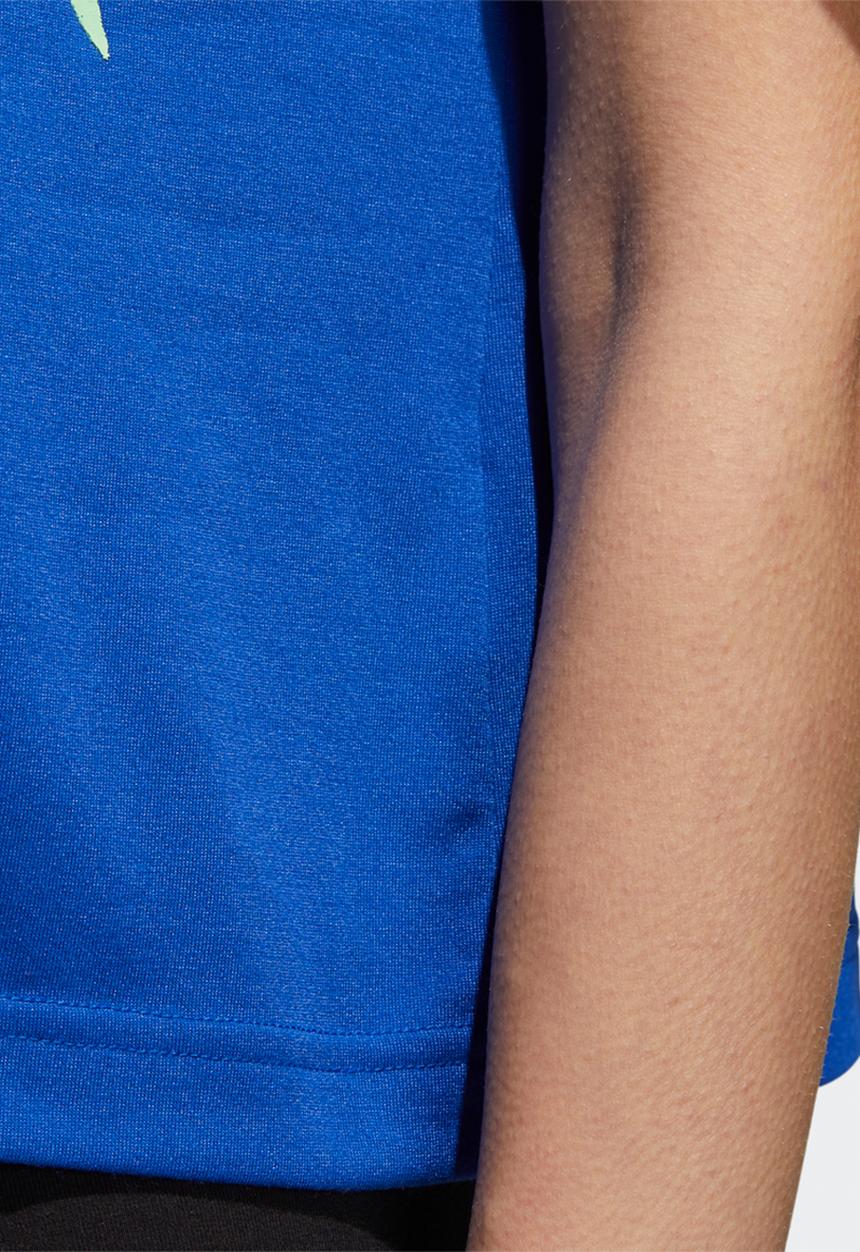 adidas Performance - Farm graphic tee - royal blue & white