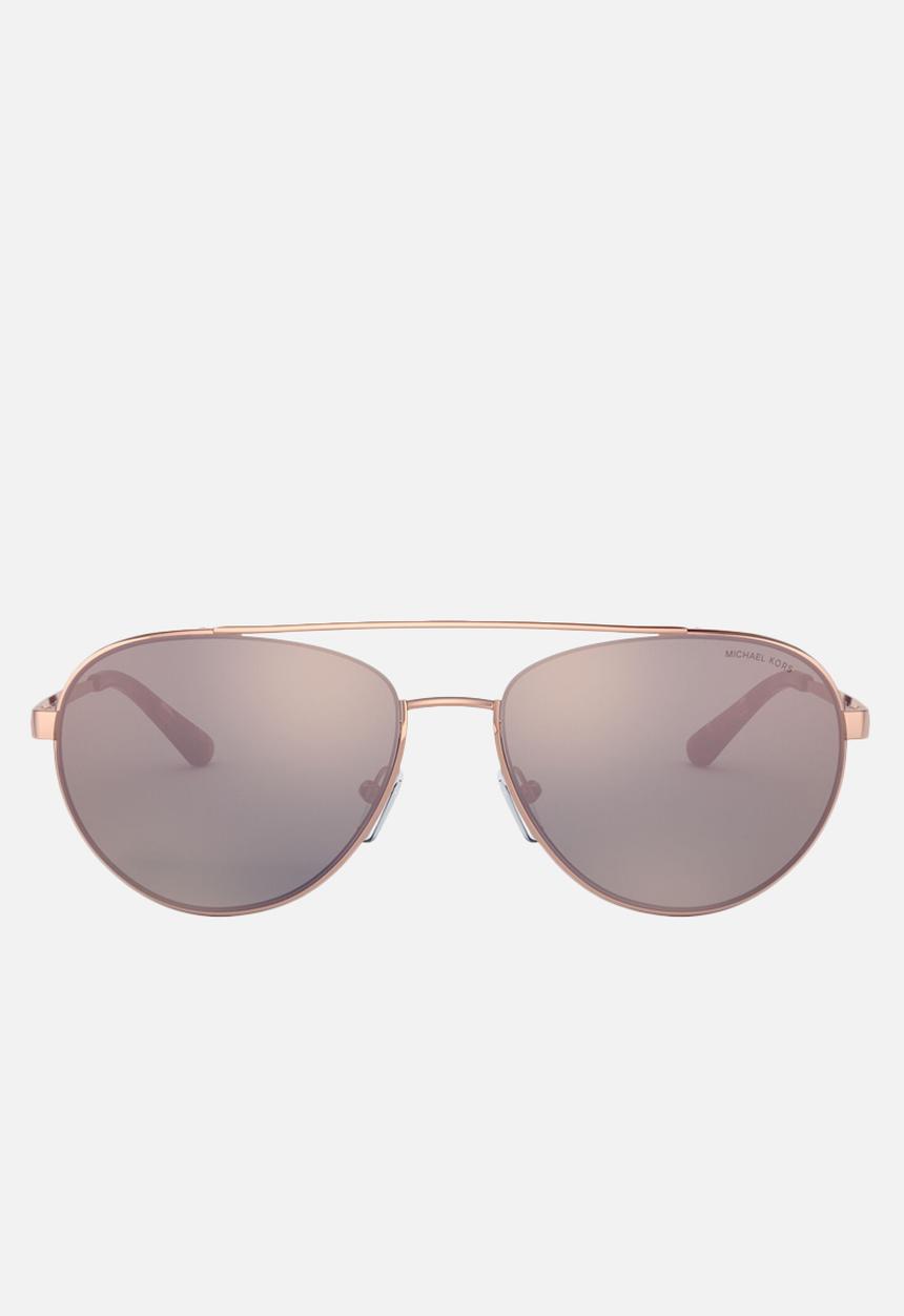 Michael Kors Eyewear - Aventura pilot sunglasses - pale rose gold 