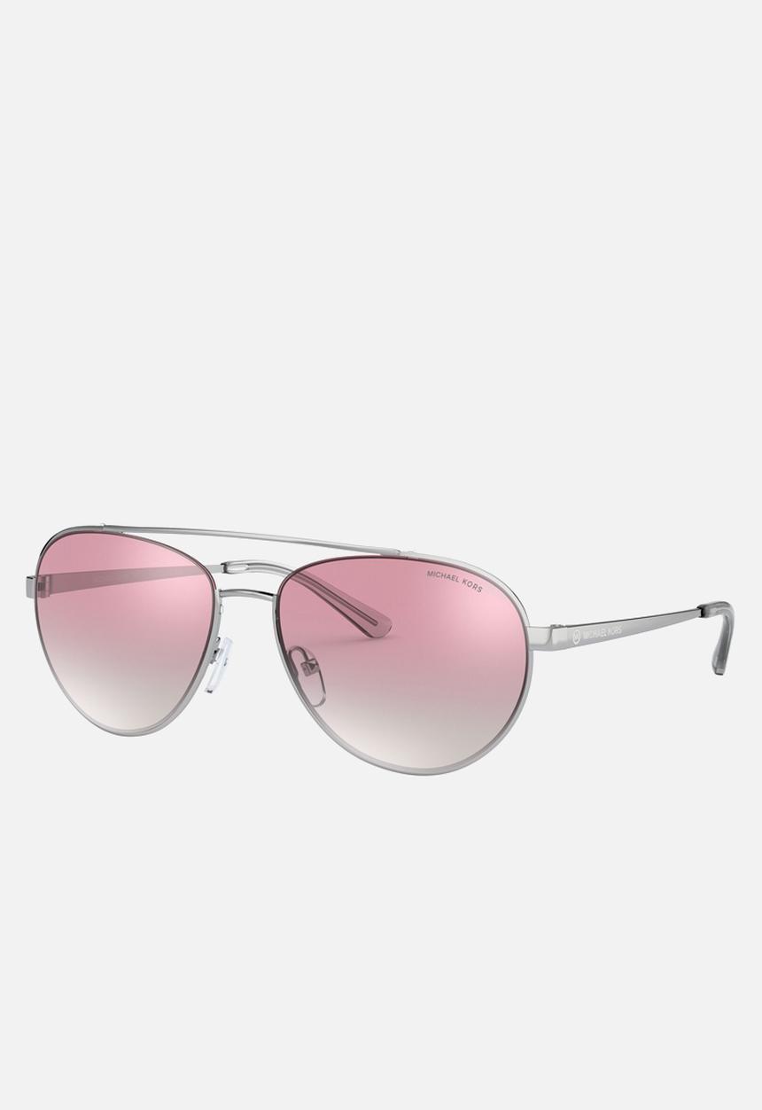 Michael Kors Eyewear - Aventura pilot sunglasses - red & silver 