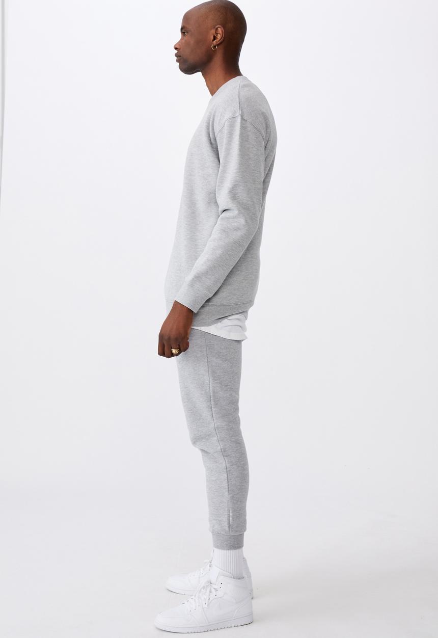 Factorie - Oversized crew - grey marle