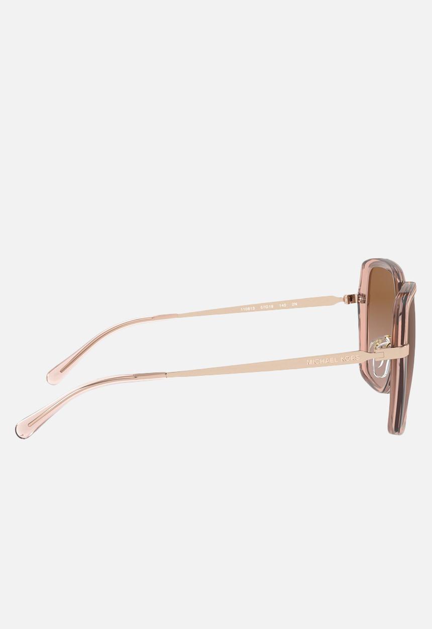 Michael Kors Eyewear - Naples square sunglasses - brown & pink