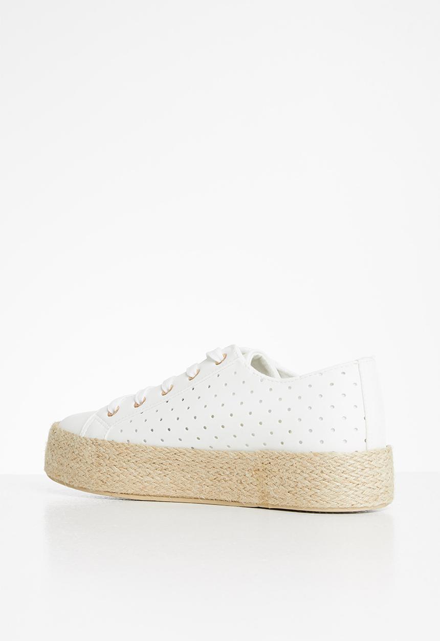 Plum - Zamia sneaker - white