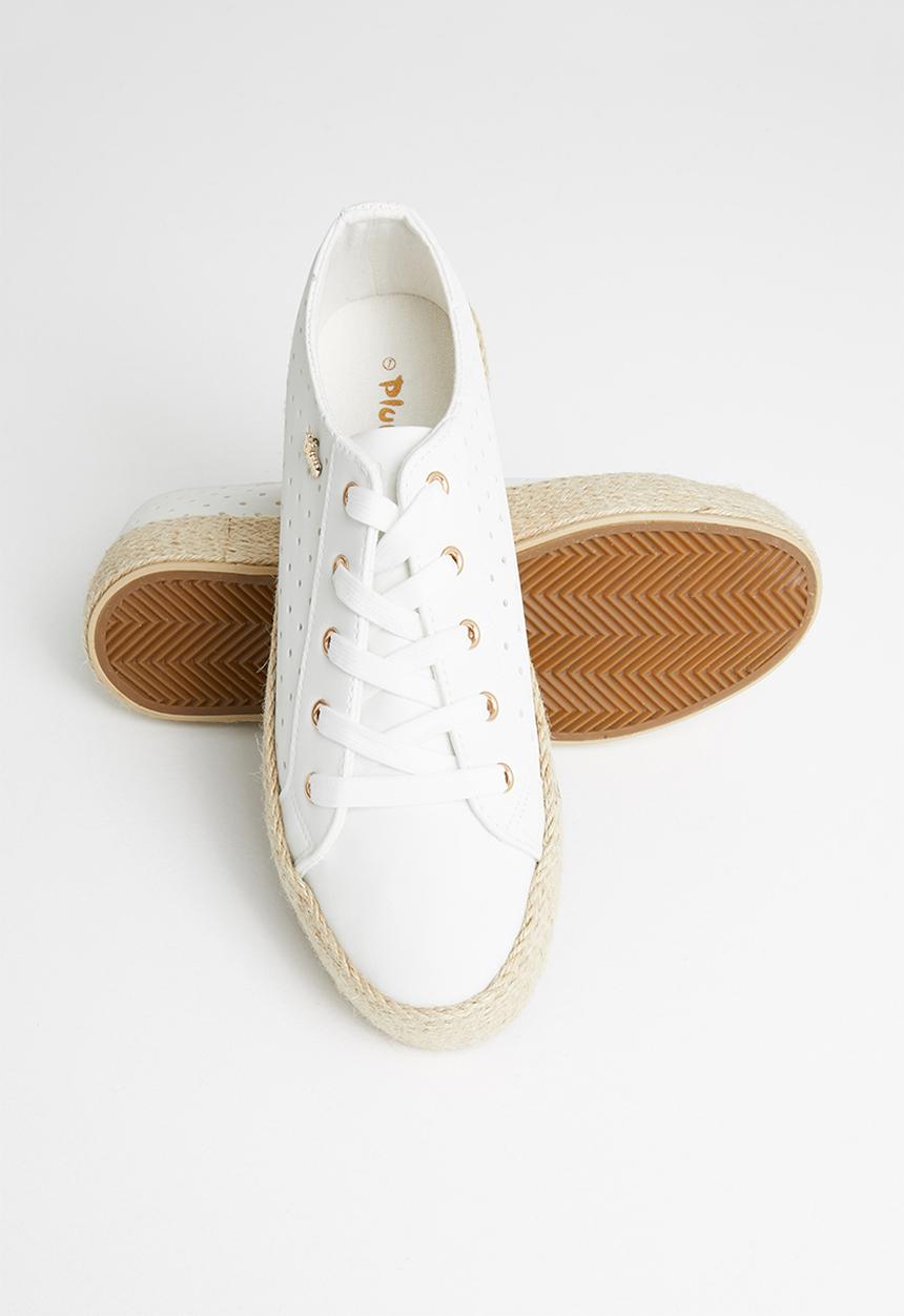 Plum - Zamia sneaker - white