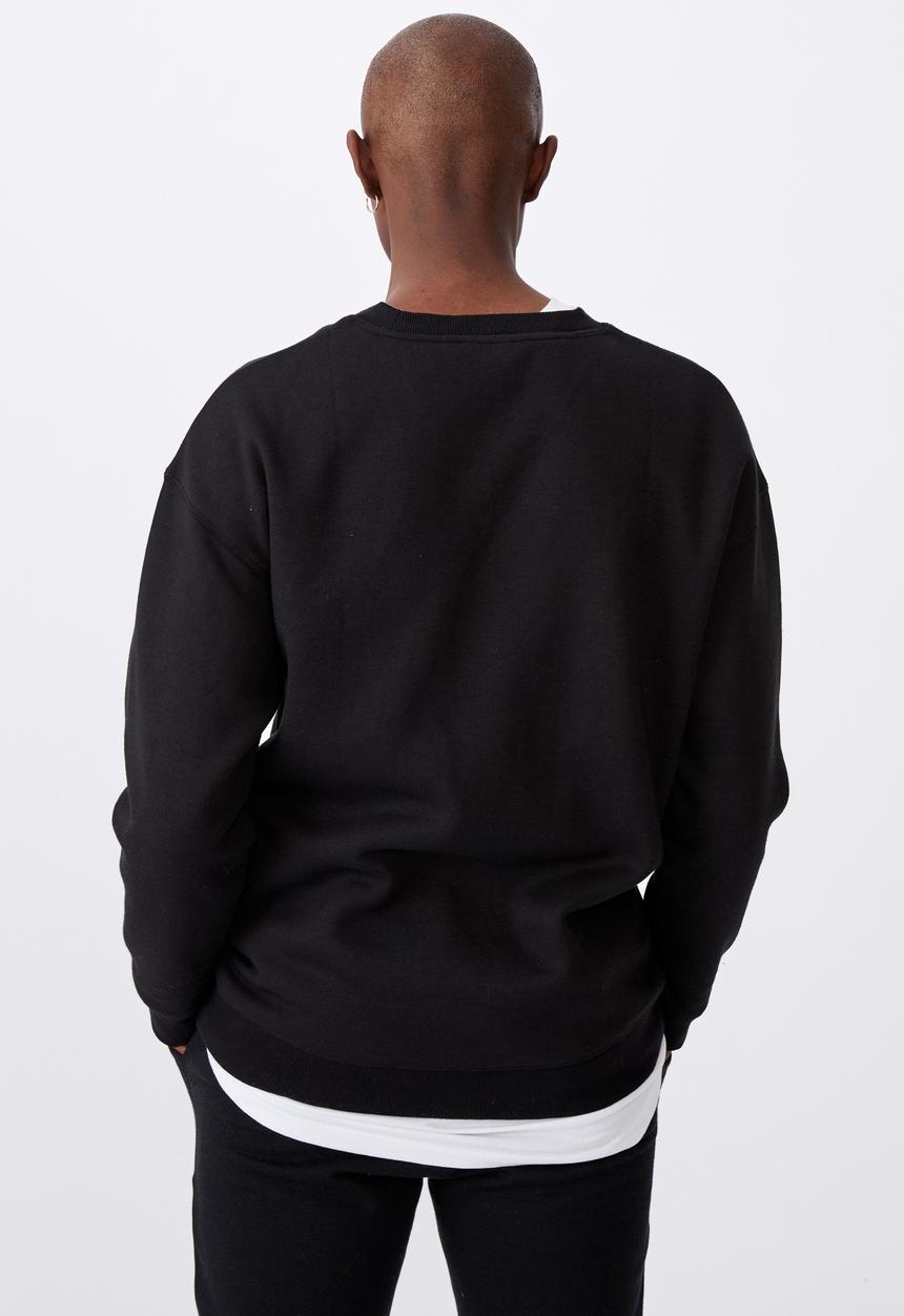 Factorie - Oversized crew - black