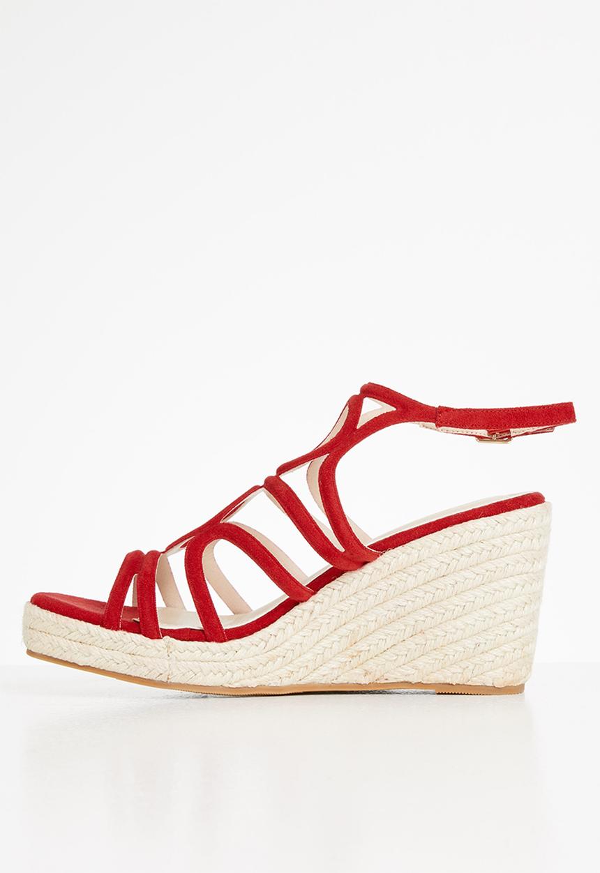Plum - Janelle wedge - red