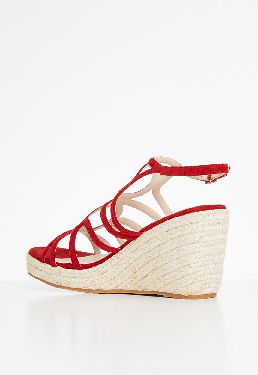 Plum - Janelle wedge - red