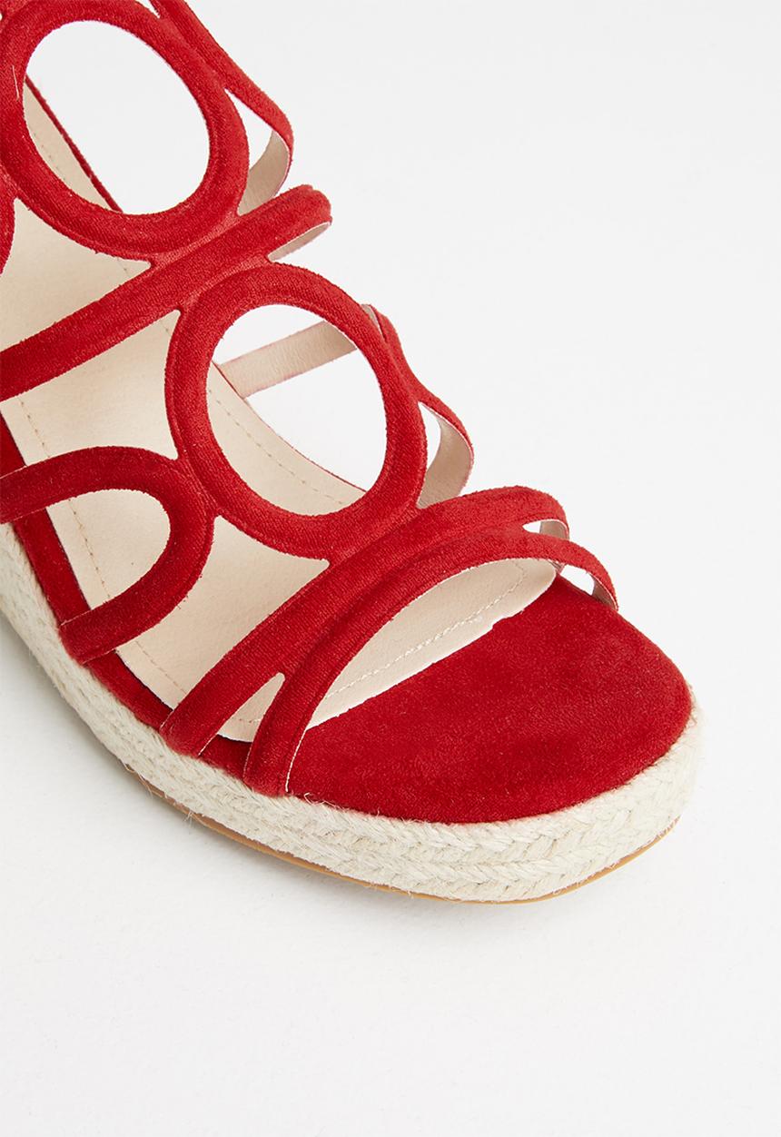 Plum - Janelle wedge - red