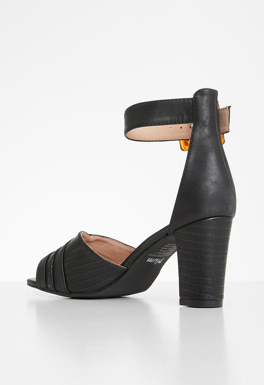Plum - Corie heel - black