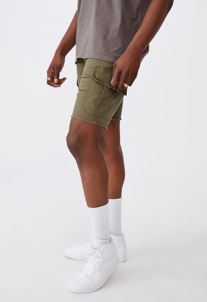 Factorie - Utility short - dark leaf