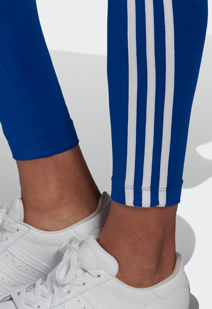 adidas Originals - 3 stripe legging -  royal blue