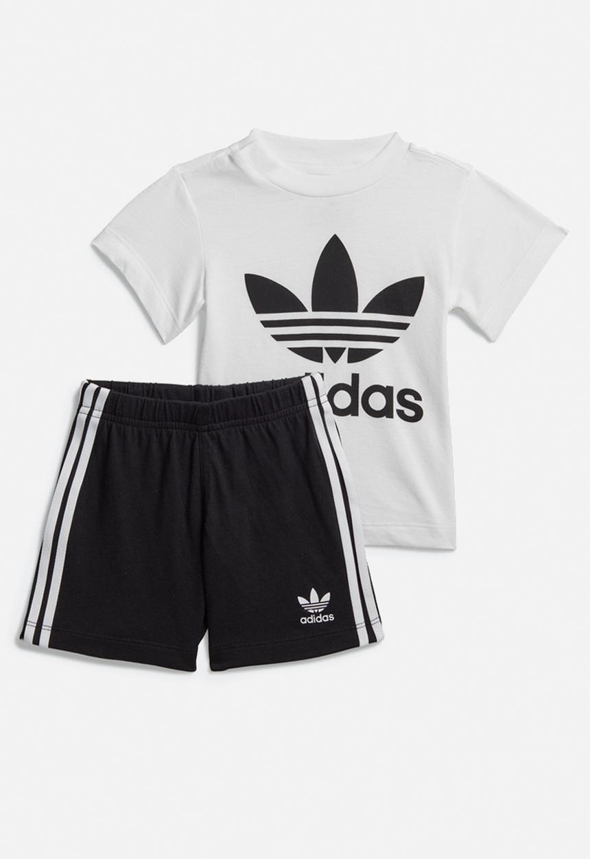 adidas Originals - Short tee set - white & black