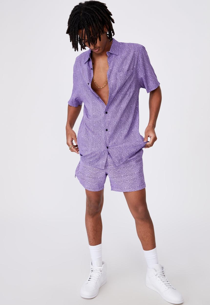 Factorie - Resort shirt - purple noise