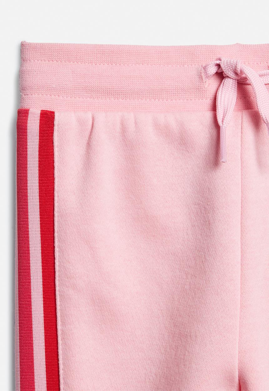 adidas Originals - 3D trefoil hoodie set - light pink