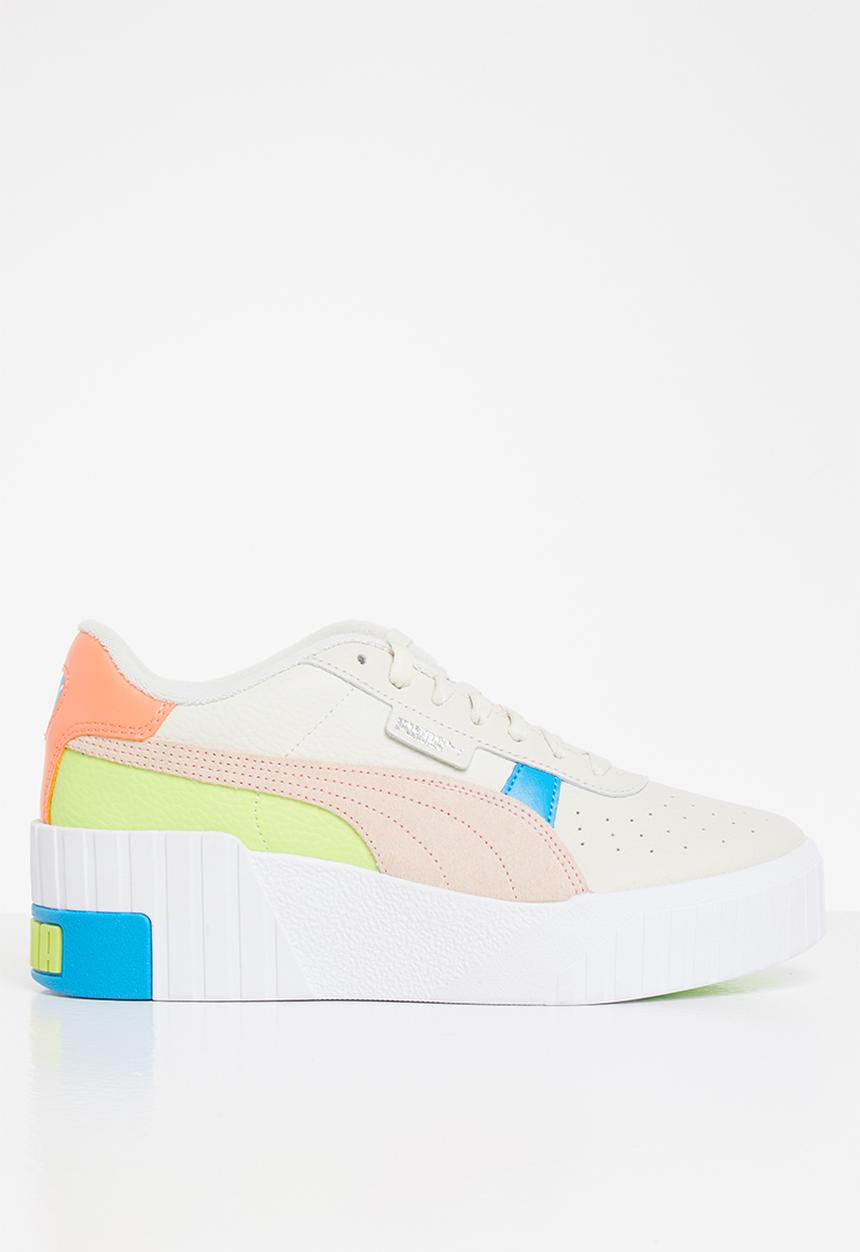PUMA - Cali wedge sunset bv wn's - marshmallow-Puma white-sharp green