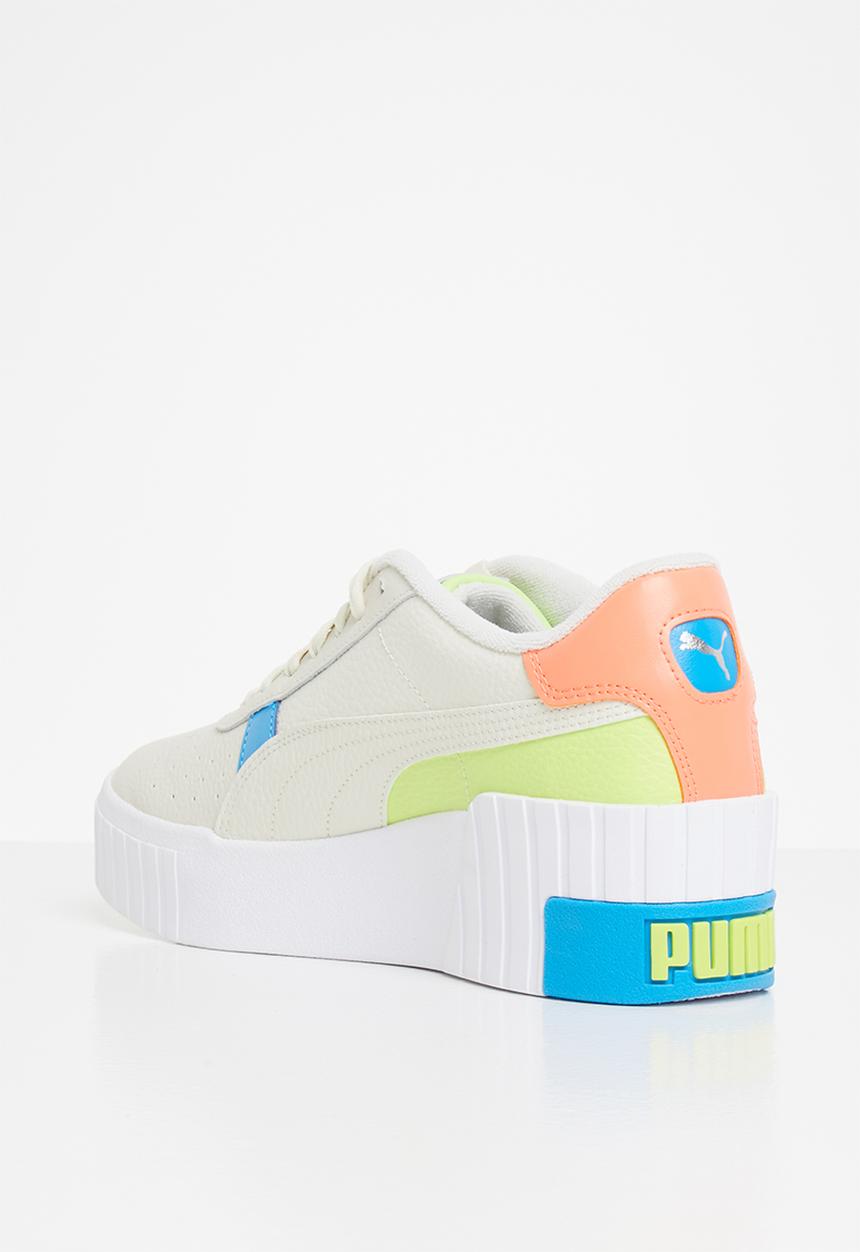PUMA - Cali wedge sunset bv wn's - marshmallow-Puma white-sharp green