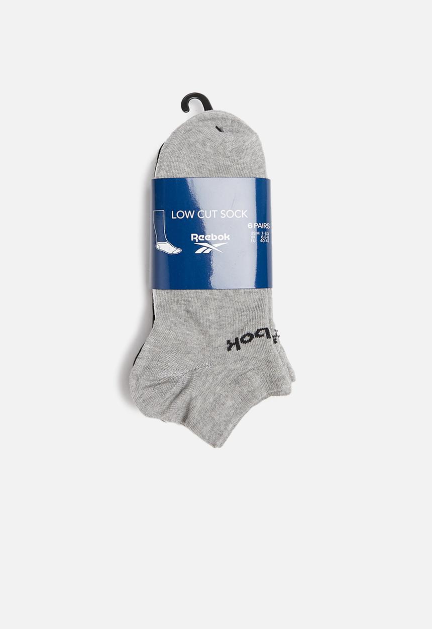 Reebok - Act core 6 pack no show socks - multi