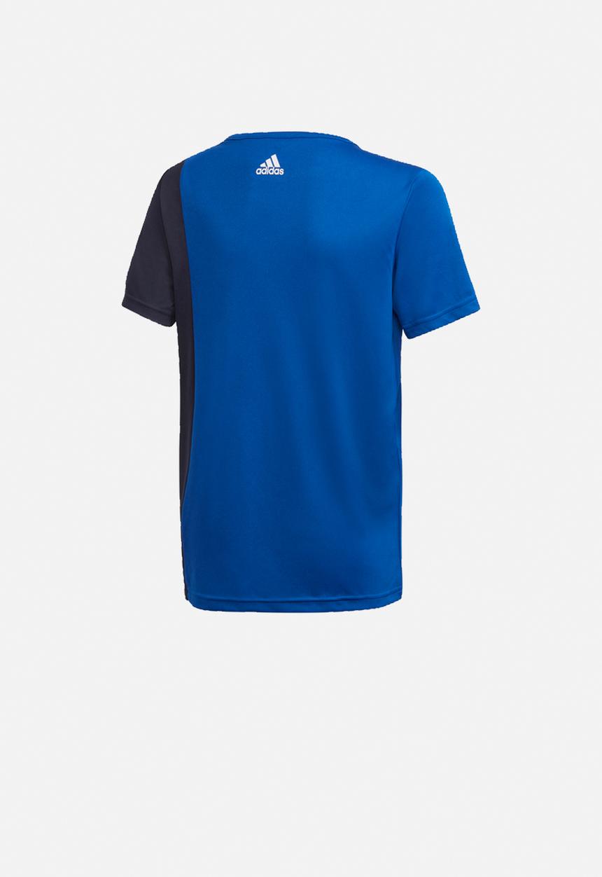 adidas Originals - Boys colourblock shorts & tee set - blue & navy 