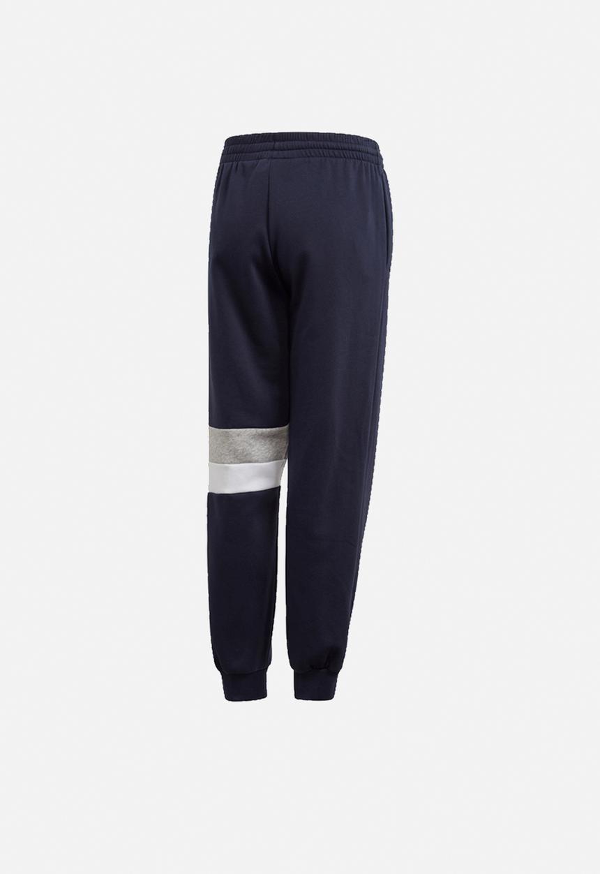 adidas Originals - Linear colourblock pants - navy & white 