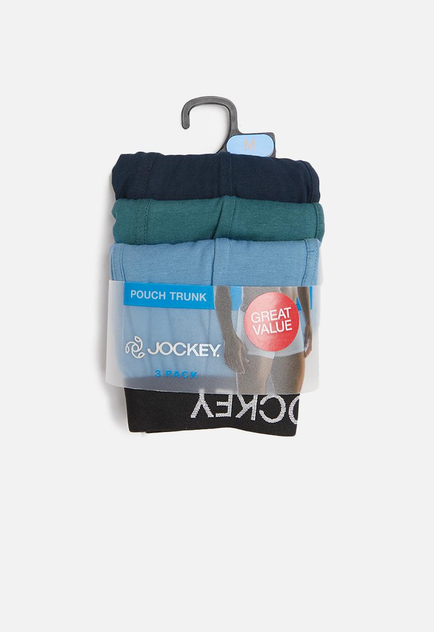 Jockey - 3 Pack great value trunks - blue & green