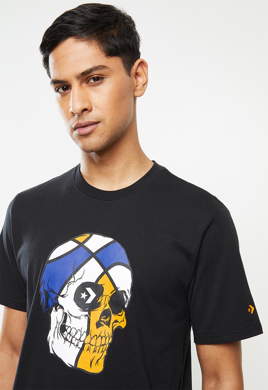 Converse - Basketball skull tee - black