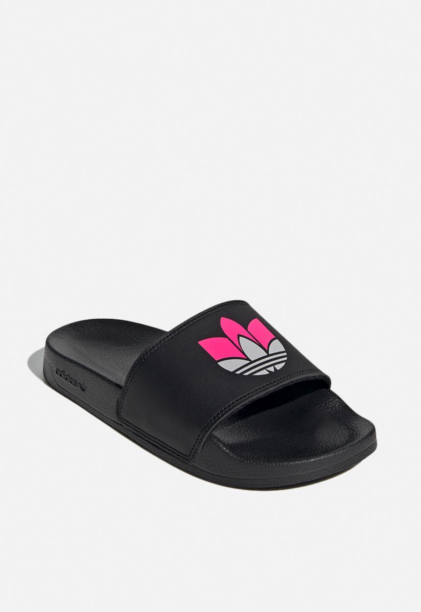 adidas Originals - Adilette lite w adicolor - core black/grey two f17/shock pink
