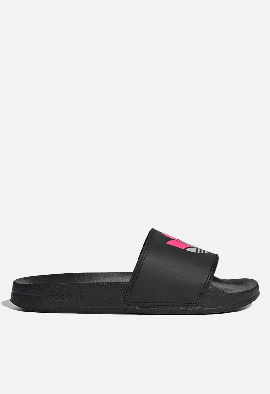 adidas Originals - Adilette lite w adicolor - core black/grey two f17/shock pink
