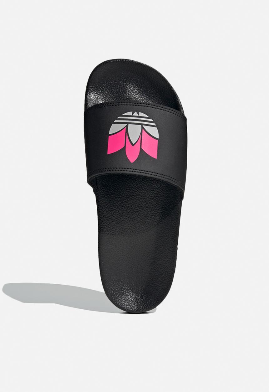 adidas Originals - Adilette lite w adicolor - core black/grey two f17/shock pink