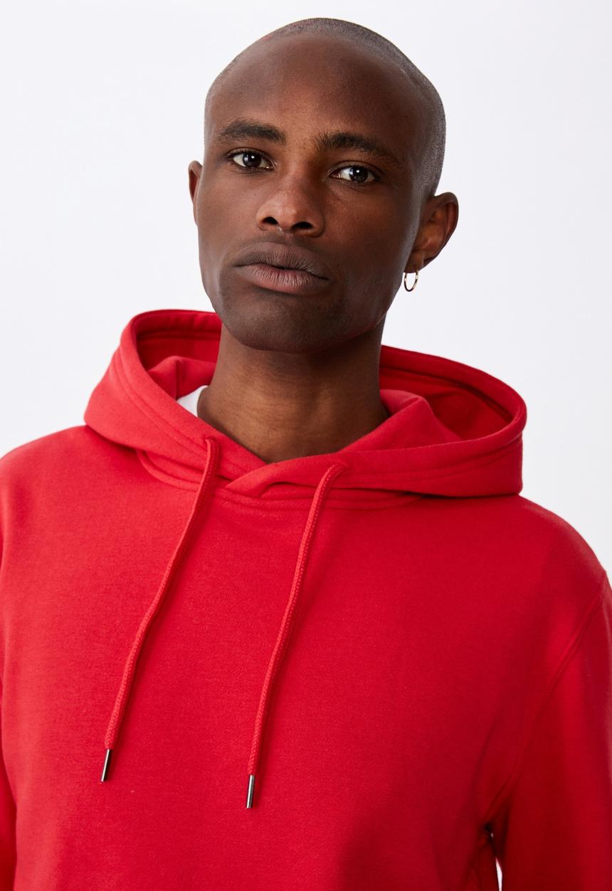 Factorie - Basic hoodie - red smoke