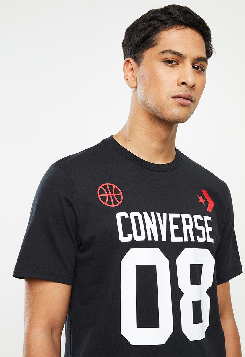 Converse - Basketball theme tee - black