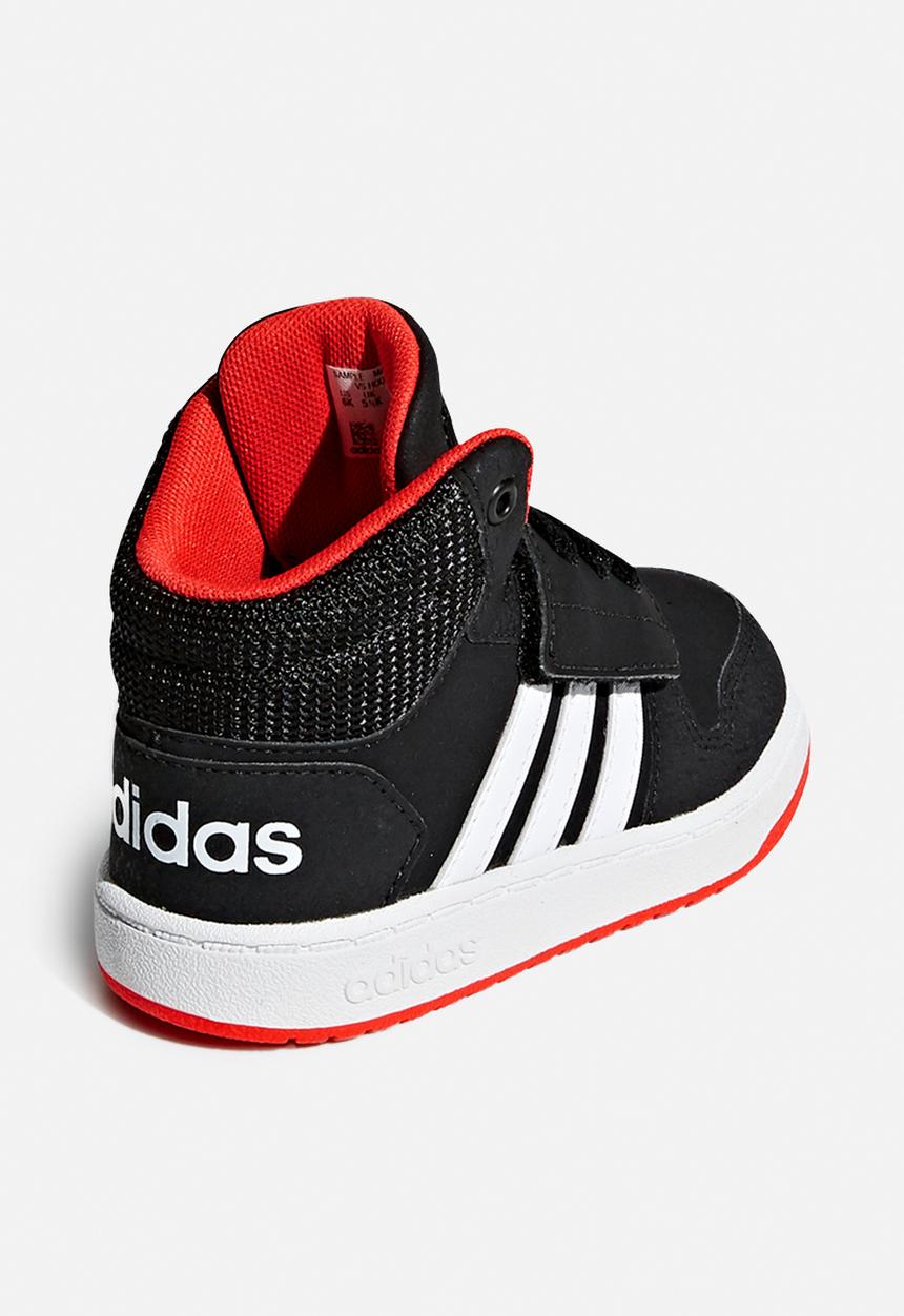 adidas Originals - Infants hoops mid 2.0 sneakers - core black/cloud white/hi-res red