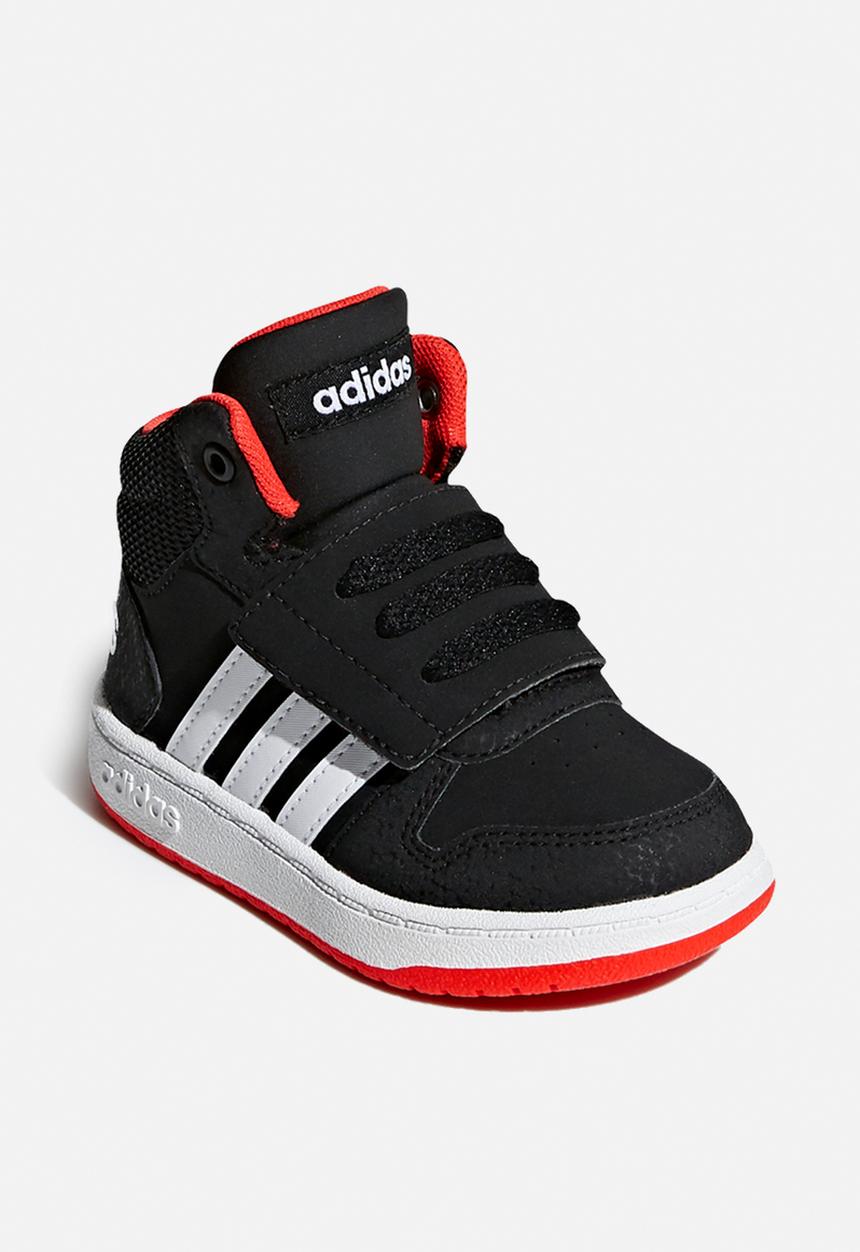 adidas Originals - Infants hoops mid 2.0 sneakers - core black/cloud white/hi-res red