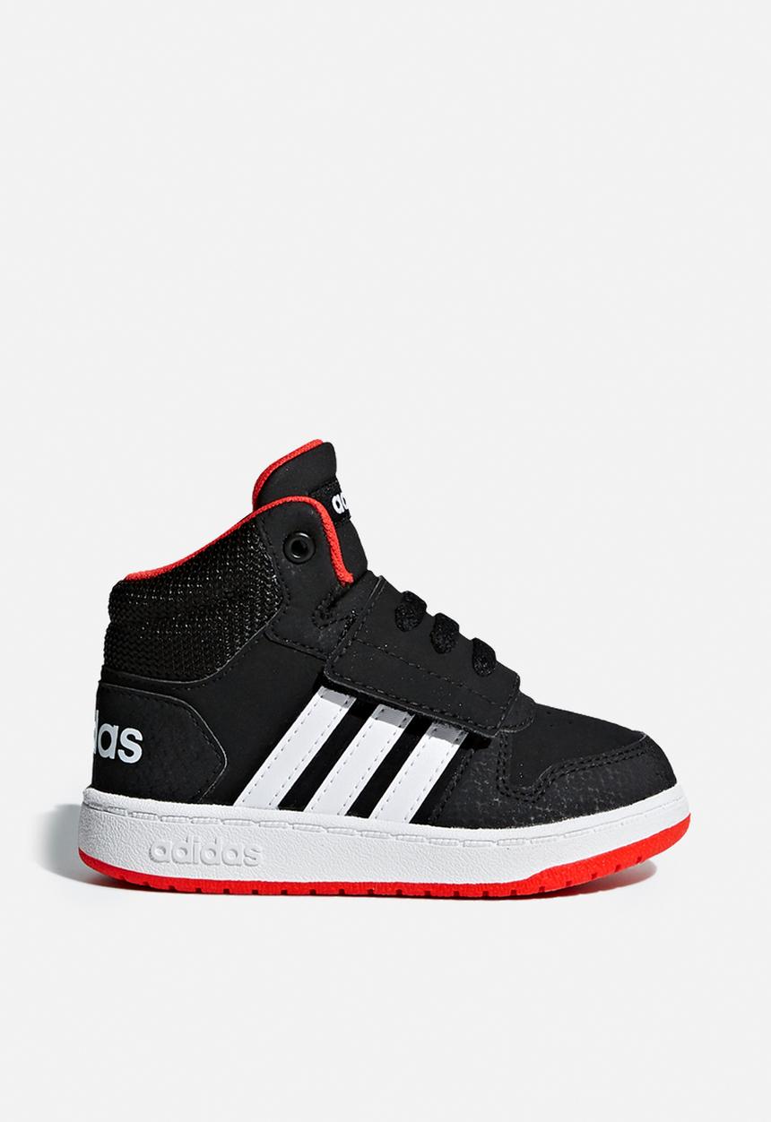 adidas Originals - Infants hoops mid 2.0 sneakers - core black/cloud white/hi-res red