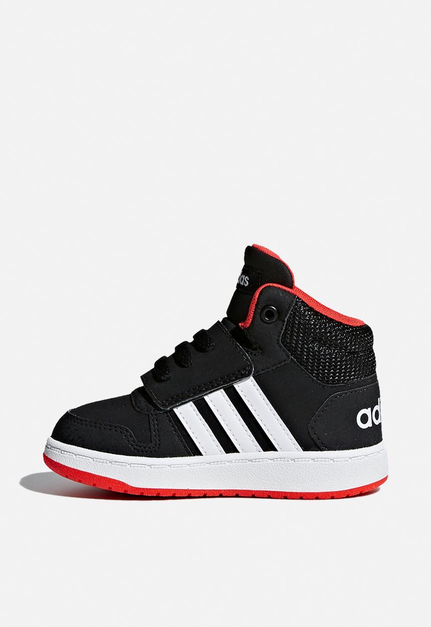 adidas Originals - Infants hoops mid 2.0 sneakers - core black/cloud white/hi-res red