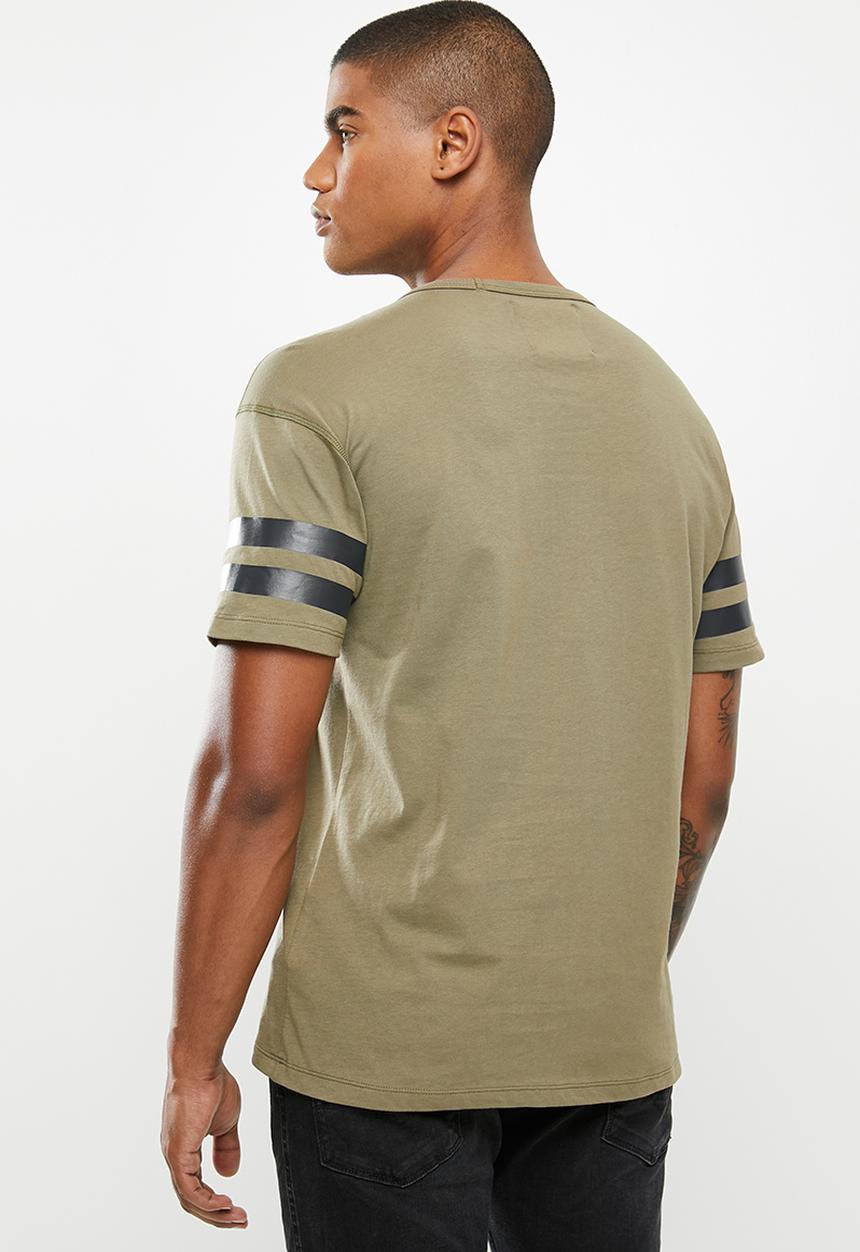 Replay - G.dyed cotton jersey tee - olive