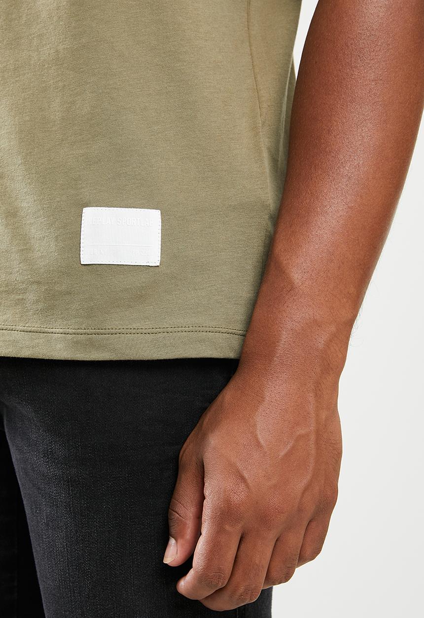 Replay - G.dyed cotton jersey tee - olive