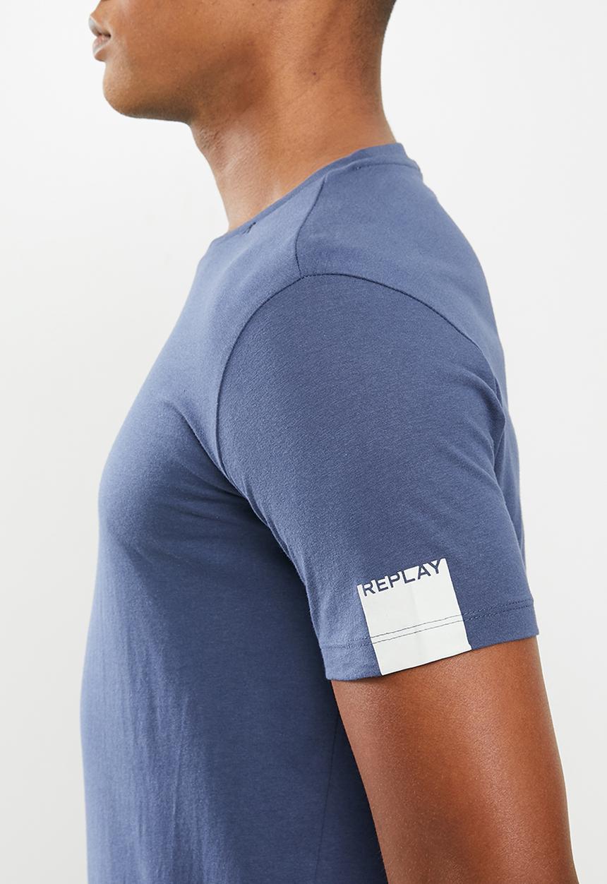 Replay - Basic jersey tee - navy