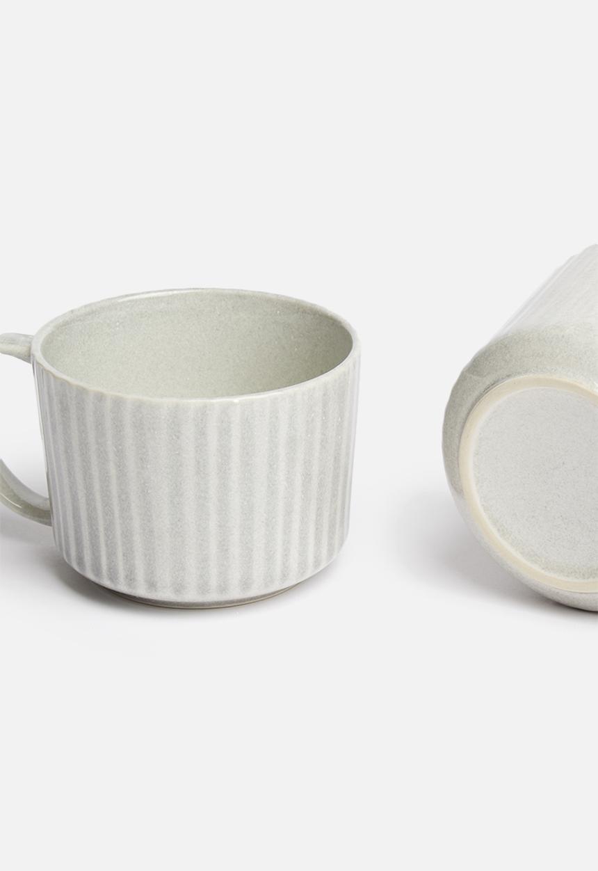 Sixth Floor - Cielo mug set of 2 - grey