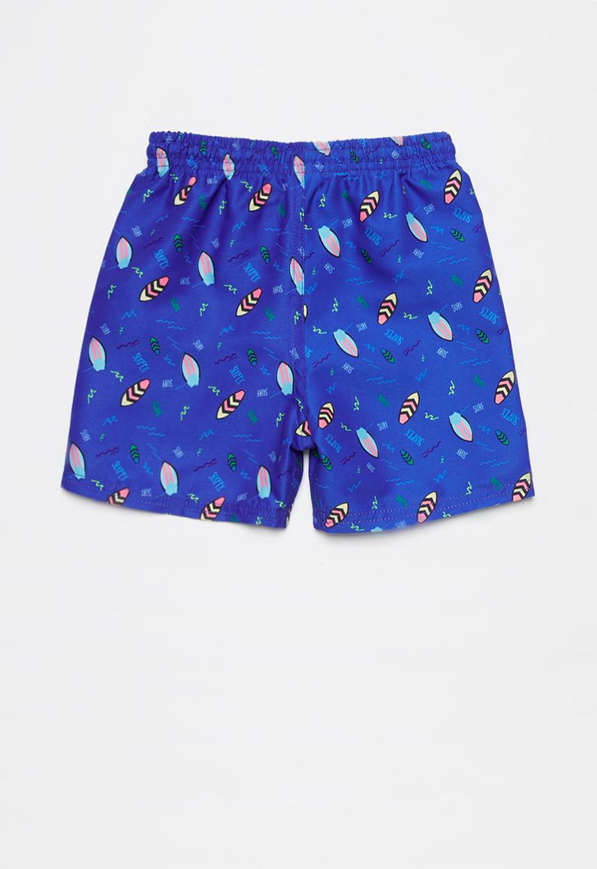 Pop Candy - Boys printed board shorts - blue