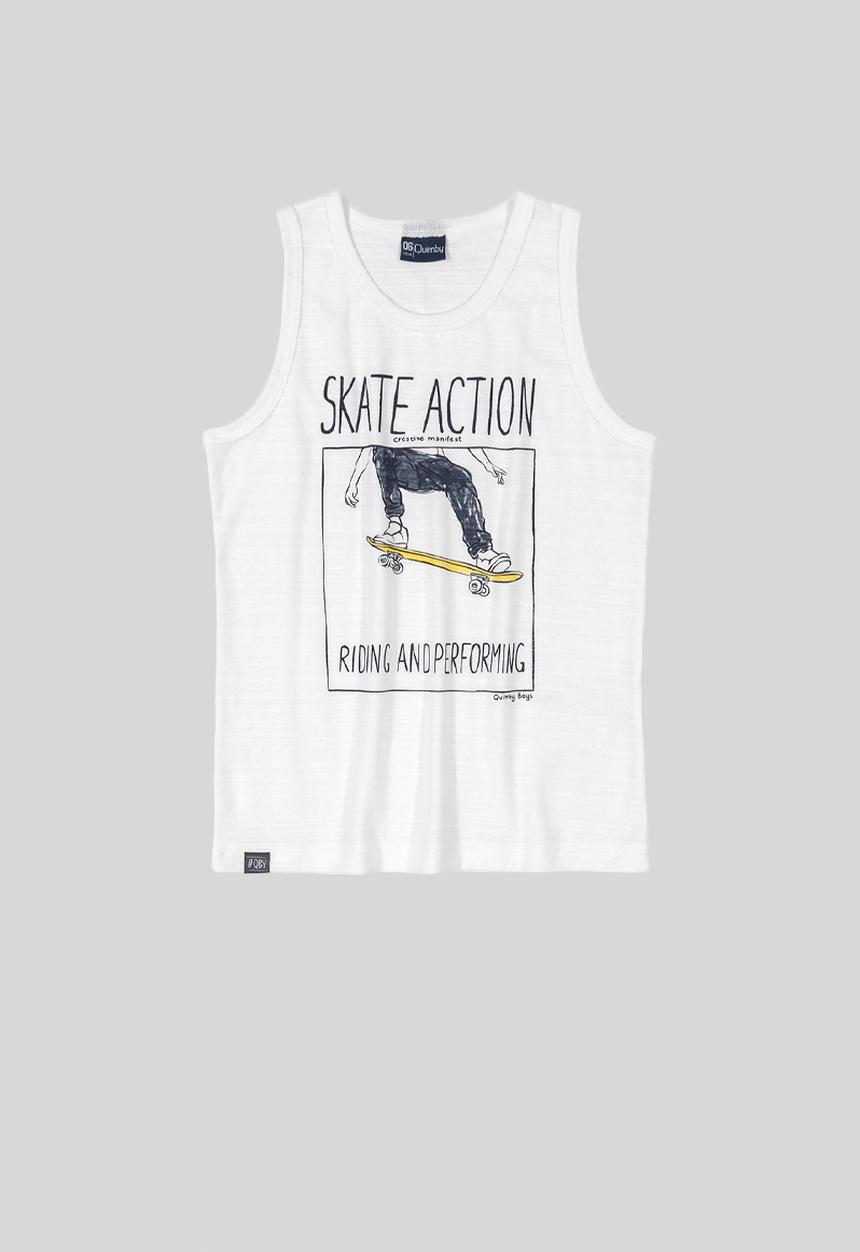 Quimby - Boys slub jersey tank top - white