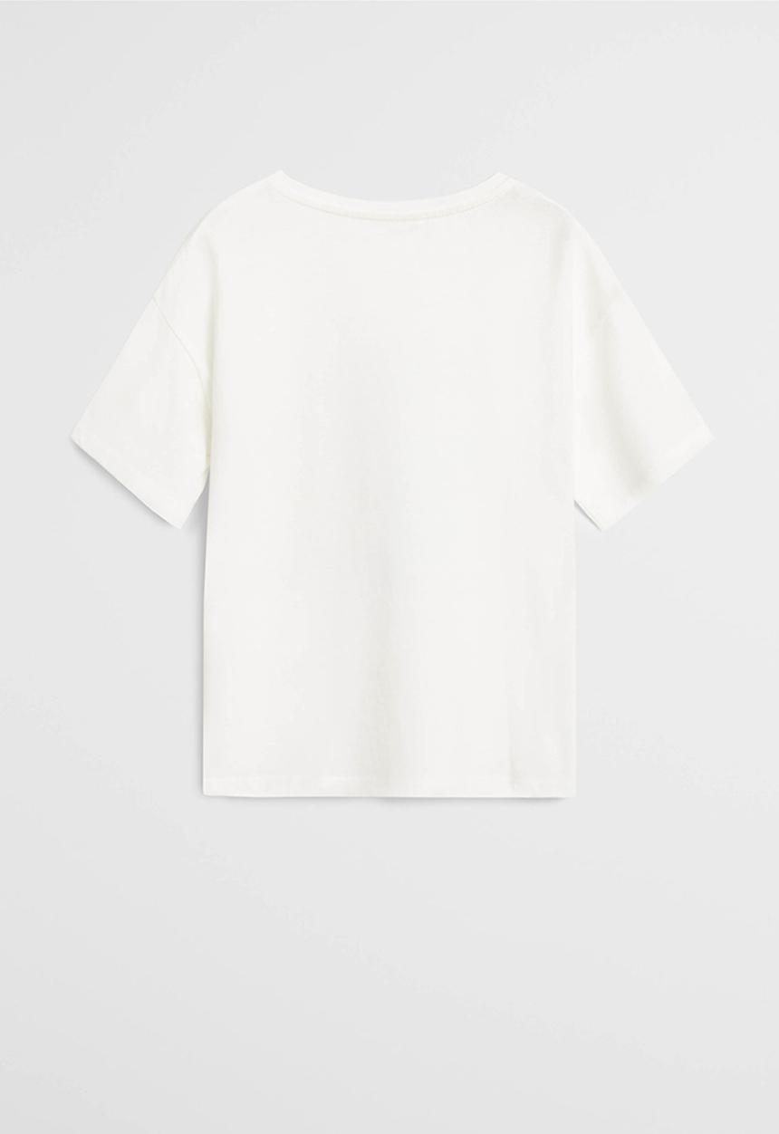 MANGO - Surf short sleeve tee - natural