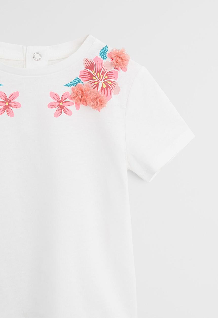 MANGO - Lupe short sleeve top - white