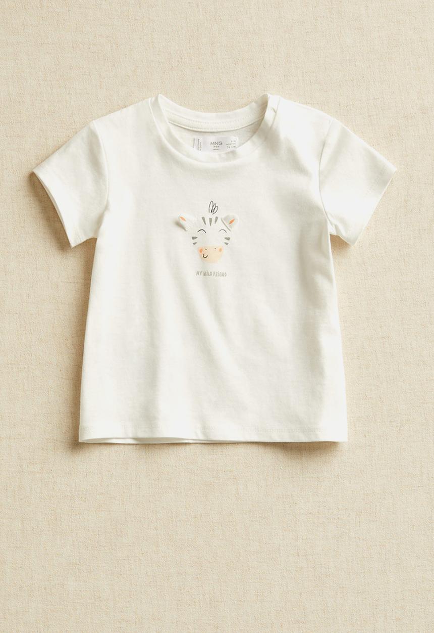 MANGO - Wild short sleeve tee - natural