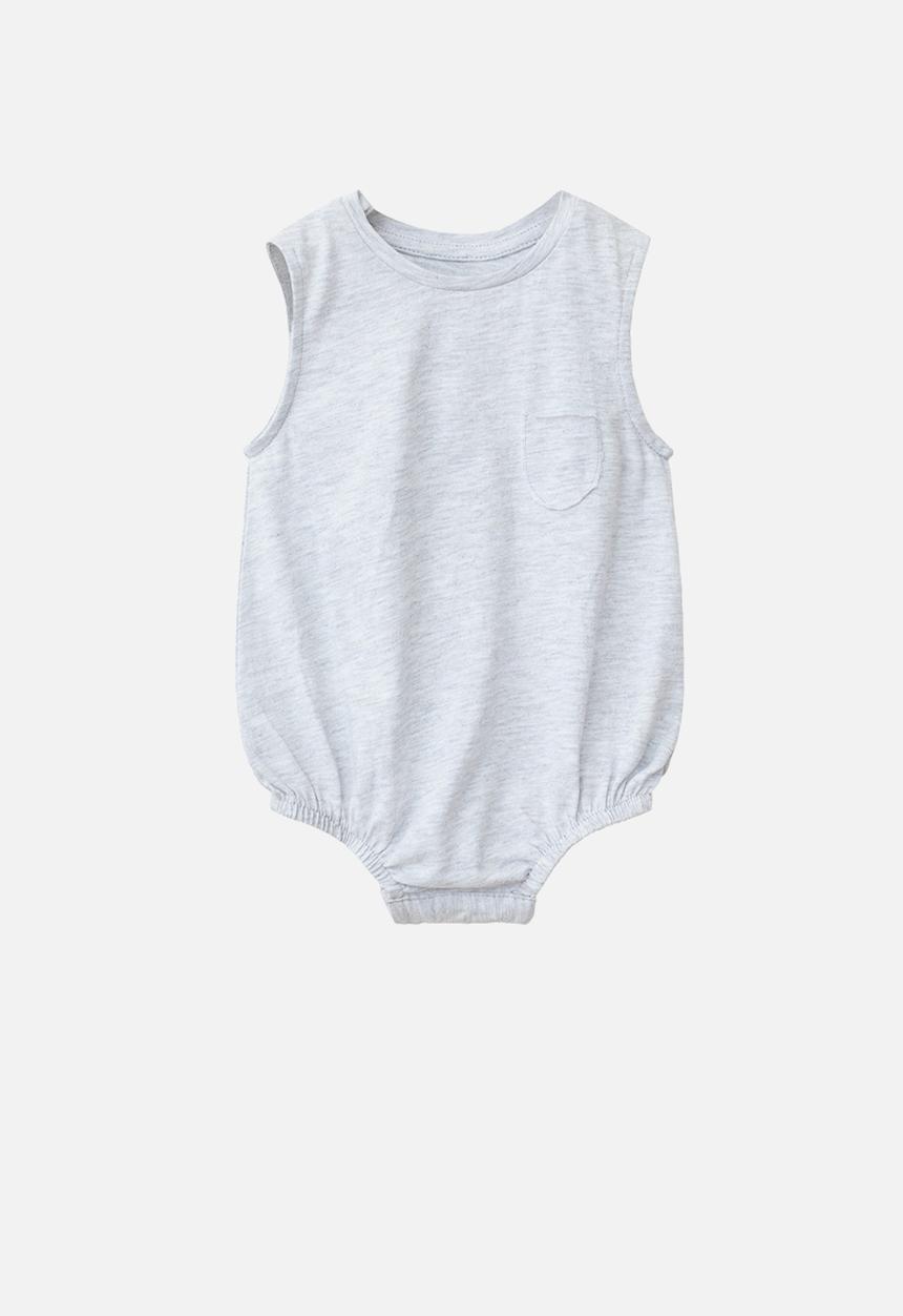 MANGO - Infants Jamie romper - white melange