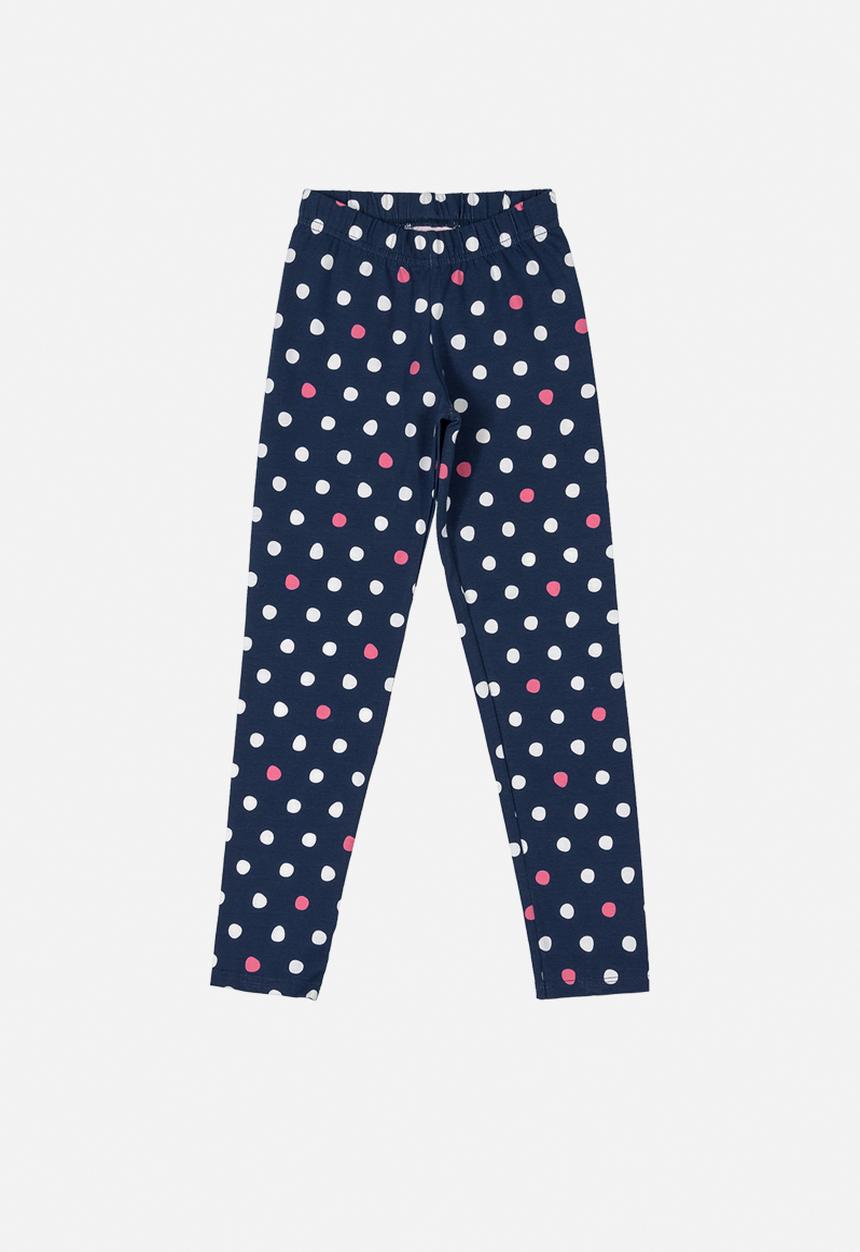 Quimby - Girls  polka dot leggings - multi 