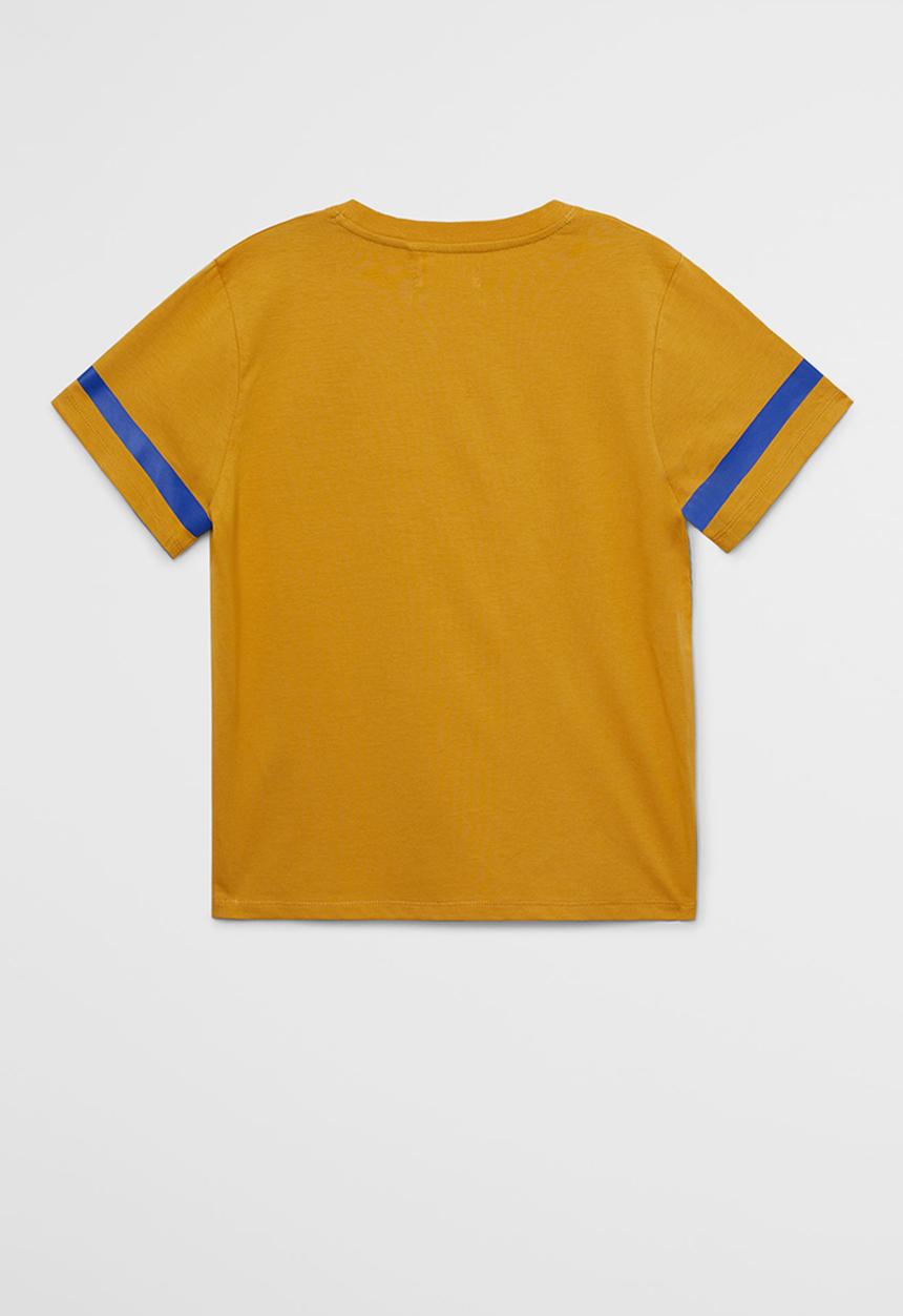 MANGO - Minimal short sleeve tee - yellow