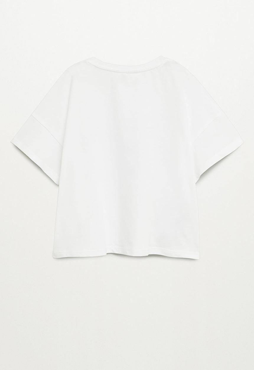 MANGO - Star short sleeve tee - natural