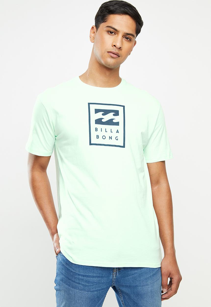 Billabong  - United stacked short sleeve tee - blue