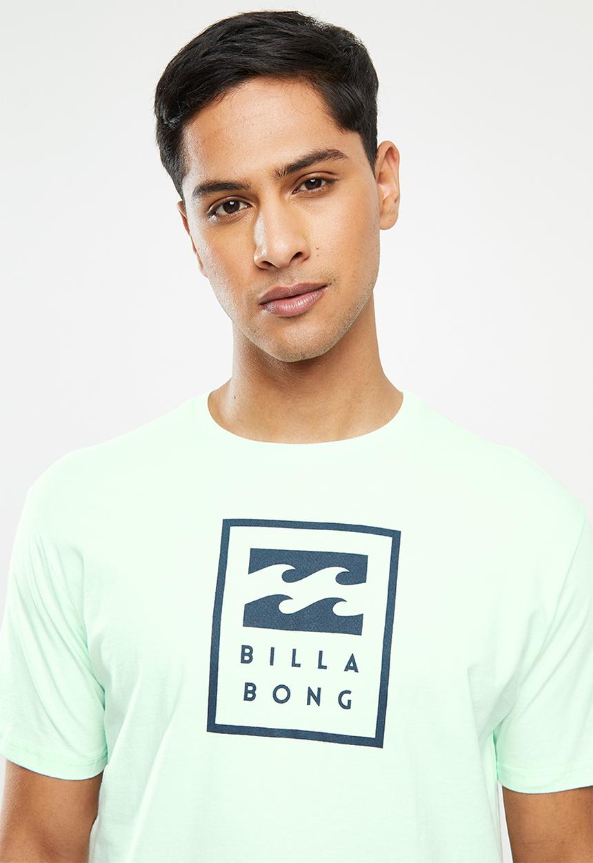 Billabong  - United stacked short sleeve tee - blue
